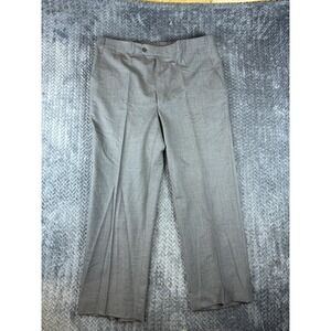 Villa Di Roma Creations Inc Pants Mens 37W Gray Pure Wool Straight Leg Business